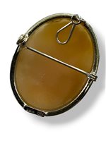 Brooch Mandile 1922 Woman Cammei  in Silver Conchiglia 2MSPC10 - 2MSPC10